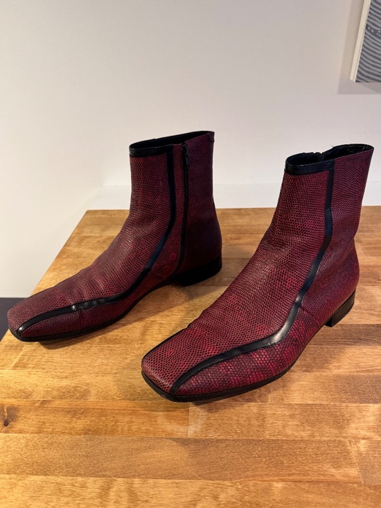 Prada Vintage Leather Ankle Boots